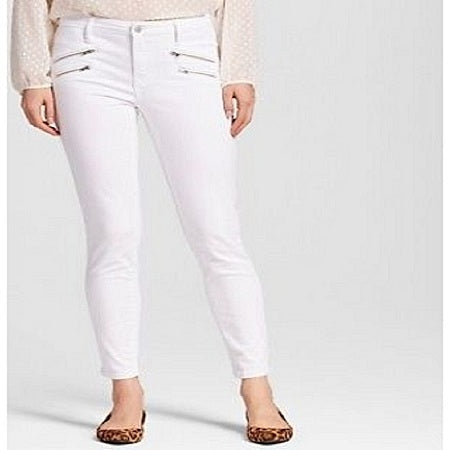 Mossimo Women's High Rise Skinny With Zipper Pockets