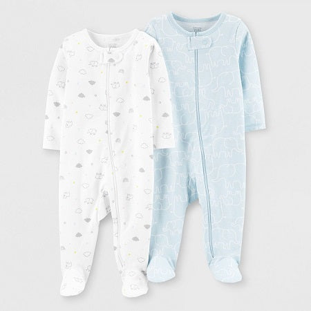 Carter's Baby Boys' 2 Pack Footed Sleepers