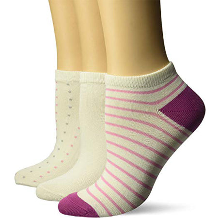 Hanes Women's ComfortSoft Low Cut Socks 3-Pack