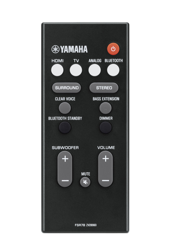 Yamaha Sound Bar with Dual Built-in Subwoofers