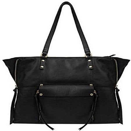 Women's Leather Tote Front Pocket Closure Bag