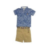 Sisero Boy's 2 Piece Set Short Sleeve Polo Shirt & Short