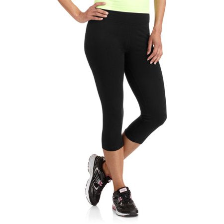 Athletic Works Women's Active Core Cotton Capri Legging, Regular & Plus  Sizes