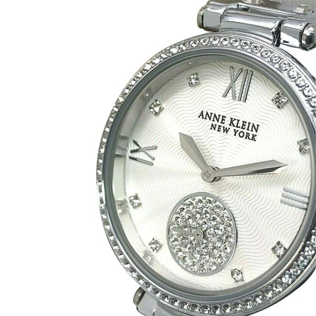 Anne Klein New York Silver-Tone Mesh Ladies Watch
