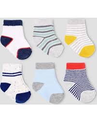 Carter's Baby Girls' 6 Pair Stripe Crew Socks