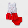 Cat & Jack Red Baby Girls' Star Button-Up Dress Set