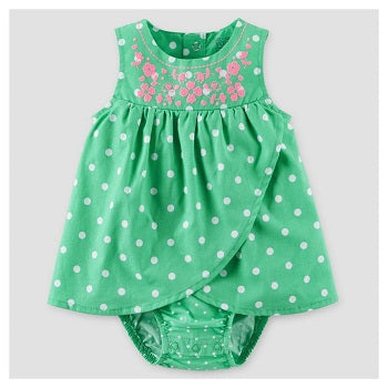 Carters Baby Girls' Polka Dot Sunsuit Dress