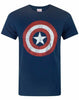 Men's Marvel Captain America Logo Short Sleeve Graphic T-Shirt