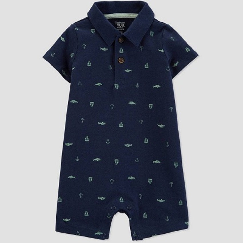 Just One You made by carter's Baby Boys' Shark and Ship Romper