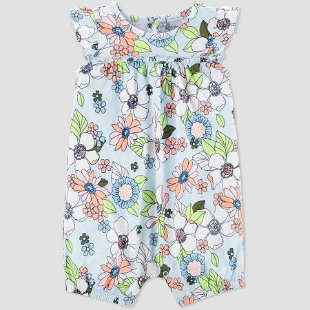 Carter's Baby Girls' Floral One Piece Romper