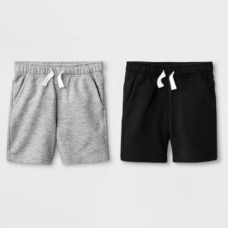 Cat & Jack Toddler Boys' 2 pack French Terry Play Pull-On Shorts