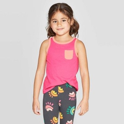 Cat & Jack Toddler Girls' Solid Wintex Tank Top