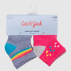 Cat & jack Baby Girls' 6pk Rainbow Low Cut Dress Socks