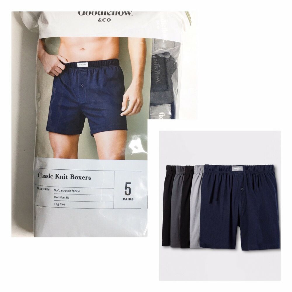 Goodfellow & Co. ~ 6 Pair Mens Classic Brief Underwear Black Gray