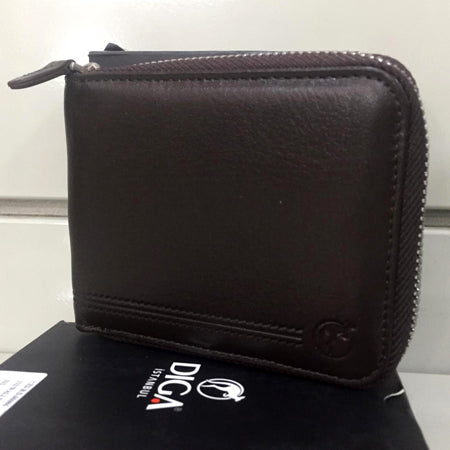 Men's RFID Bifold Zipper Wallet