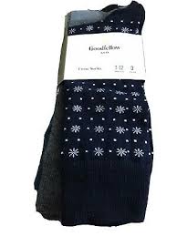 Men's 3pk Snowflake Crew Socks - Goodfellow & Co Blue