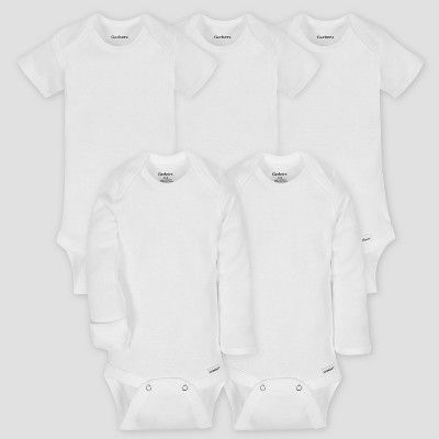 Gerber Baby 5pk Organic Short Sleeve Bodysuit
