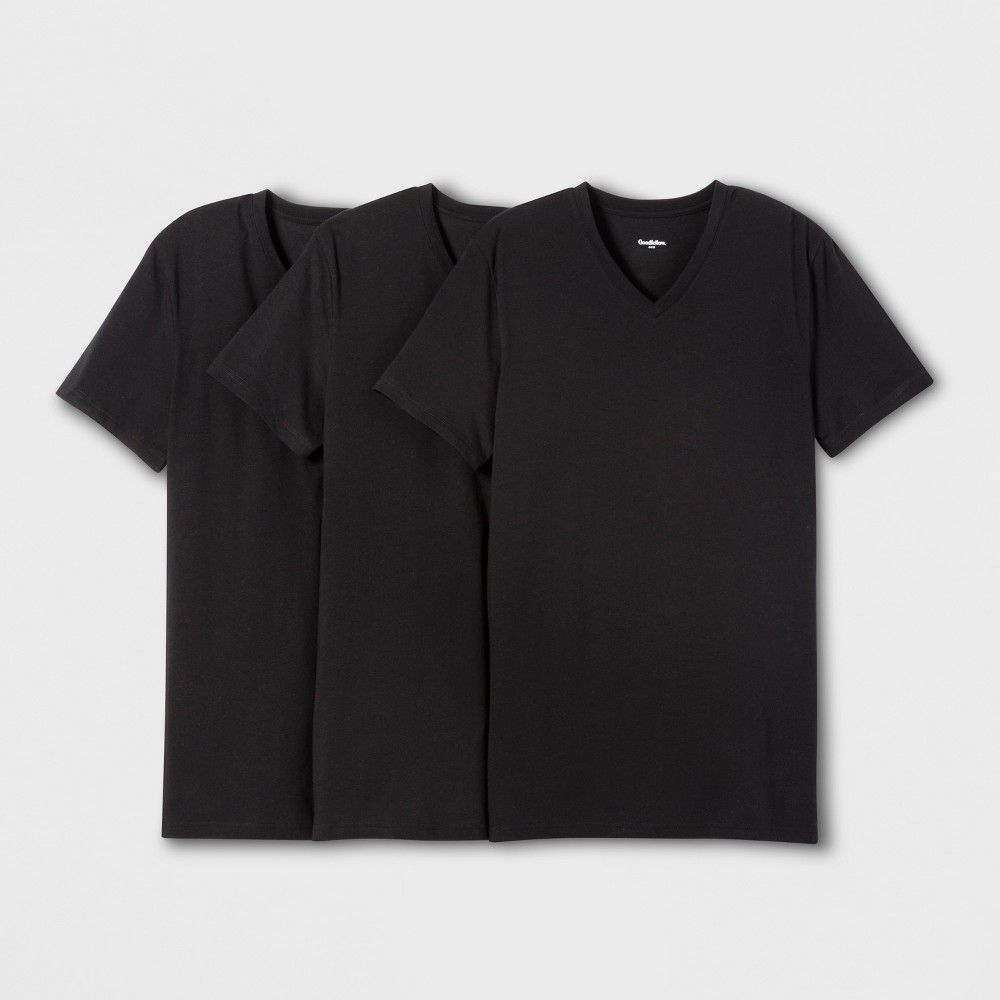 Goodfellow & Co. Men's Premium V-Neck T-Shirts- 3 Pack