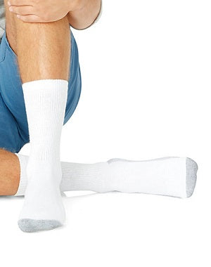 Hanes Men's Cushioned Crew Socks 8-Pack