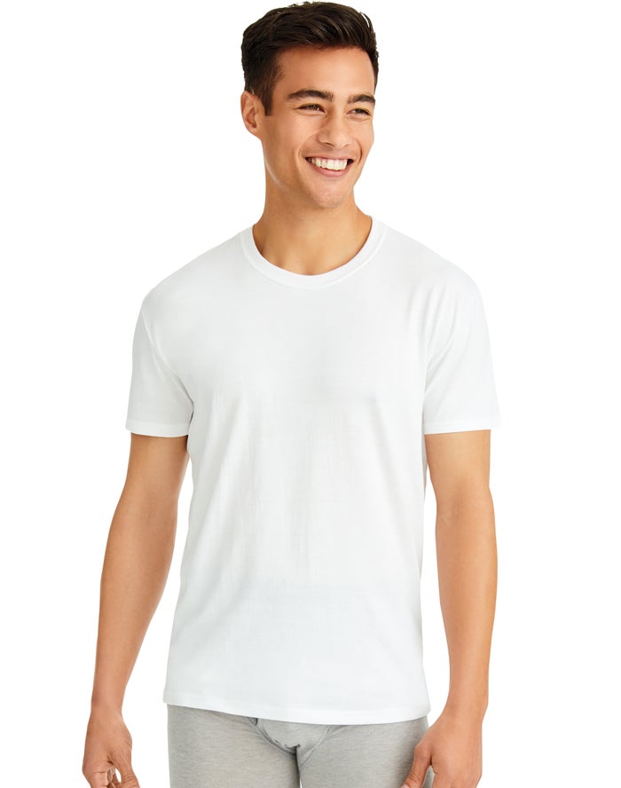 Hanes Men's  6 Tagless T-Shirts