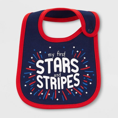 Just One You made by carter's Baby 'Stars and Stripes' Bib