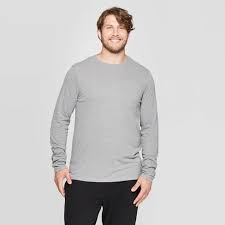 Goodfellow & Co Men's Standard Fit Long Sleeve Crew Neck Lyndale T-Shirt