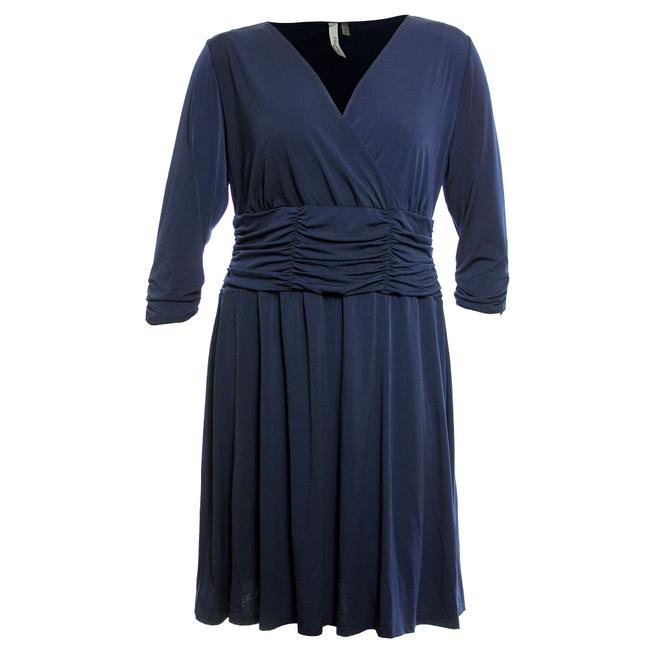 NY Collection Office Dress Navy Blue