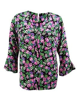 NY Collection Plus Size Floral-Print Top