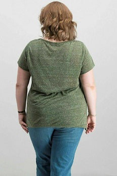 Style & Co.  Plus Size Graphic Split-Hem Top