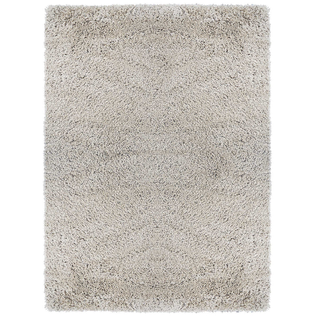 Thomasville Hudson Lush Shag Area Rugs, Solid White Cream - 5ft 3in x 7ft 5in