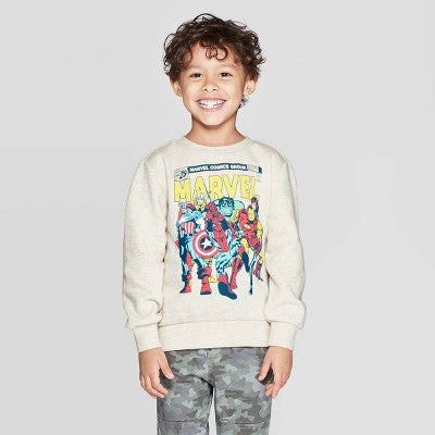 Marvel Toddler Boys' Crew Fleece Sweatshirt