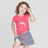 Cat & Jack Toddler Girls' Long Sleeve Rainbow Heart Graphic T-Shirt