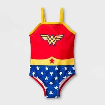 Toddler Girls' DC Comics Wonder Woman One Piece Swimsuit