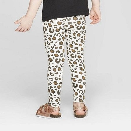 Girls' Leggings - Cat & Jack™ Floral Cream S Slim : Target