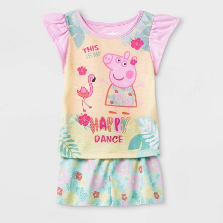 Peppa Pig Toddler Girls' 2 piece Pajama Set