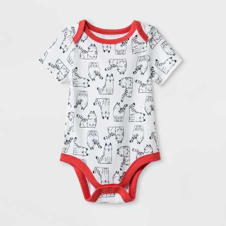 Cat & Jack Baby Boys' Stretch Jersey "Tiger" Bodysuit