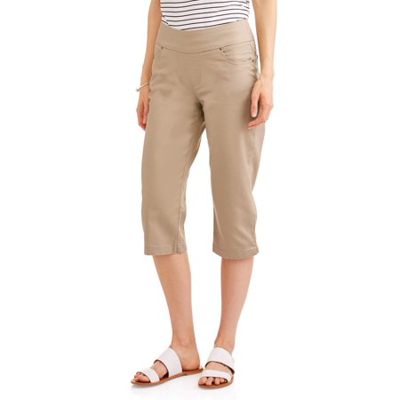 Time and Tru  Women's Plus Size Pull-on Capri Pants
