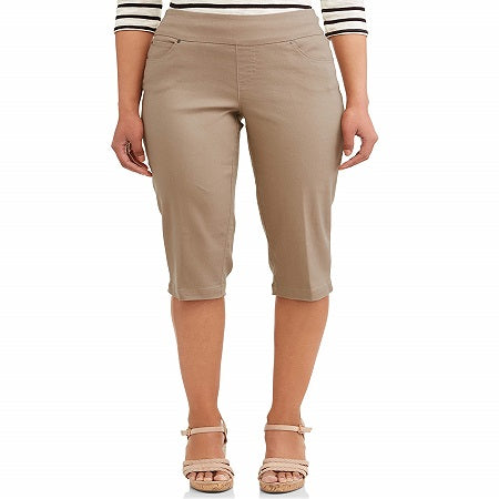Time and Tru Women's Plus Size Pull-on Capri Pants – Africdeals