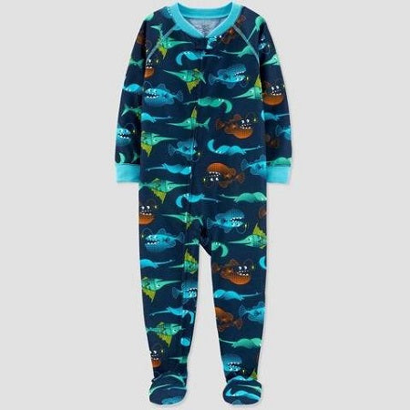 Carter's Baby Boys' Sea Creature Printed Footed Sleepers