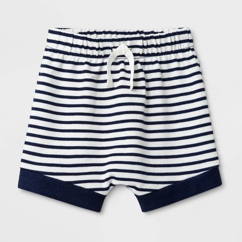 Cat & Jack Baby Boys' Striped French Terry pull-on Shorts