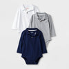 Cat & Jack Baby Boys' 3 Pack Short Sleeve Polo Bodysuits