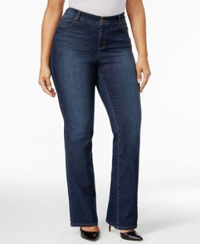 Style & Co Womens Plus Tummy Control Bootcut