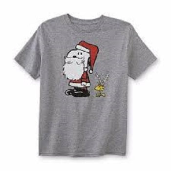Peanuts Schulz Snoopy Christmas Boy's Graphic T-Shirt