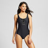 Mossimo Women's Lace Up One Piece  Swimsuit