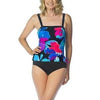 2 Bamboo Women's One Piece Swimsuit with Convertible Straps