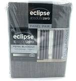 Eclipse Absolute Zero Total Blackout Curtains 2 Panel Pairs - Kimball Grey
