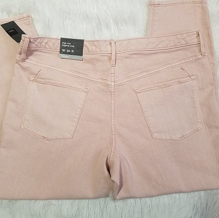 Women's Light Pink High Rise Jegging Crop  Mossimo NWT
