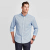 Goodfellow & Co. Men's Standard Fit Stretch Poplin Long Sleeve Button-Down Shirt - S