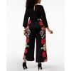 NY Collection Tie-Waist Printed Jumpsuit