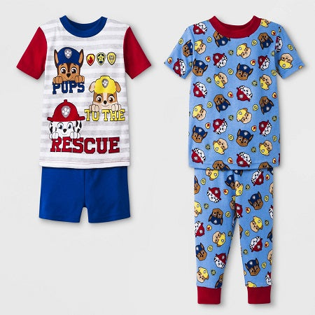 PAW Patrol Baby Boys'  4 piece Pajama Set